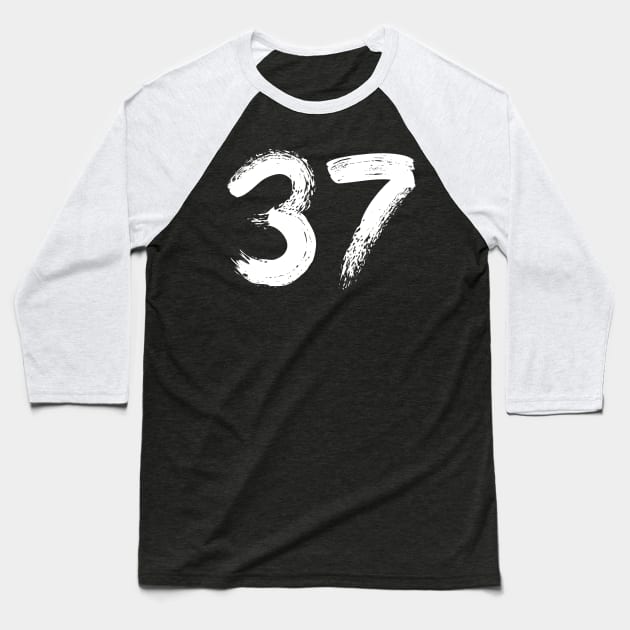 Number 37 Baseball T-Shirt by Erena Samohai